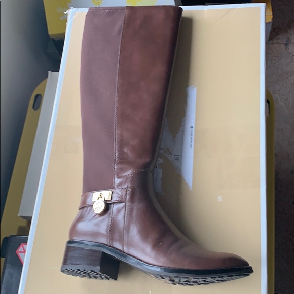 Michael Kors 6m Hamilton mocha brown new in box - Picture 1 of 8